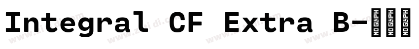 Integral CF Extra B字体转换